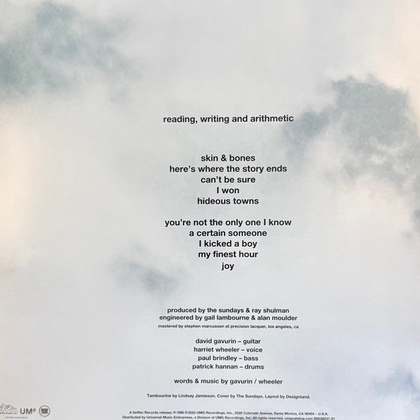 The Sundays - reading writing and arithmetic