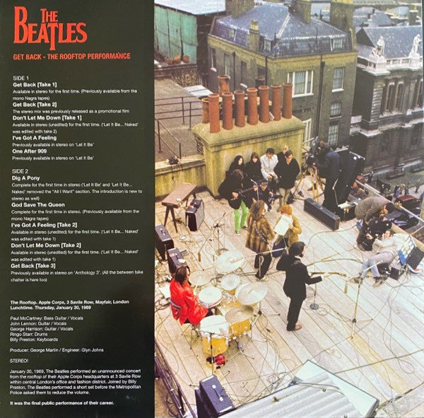 The Beatles - Get Back The Rooftop Concert