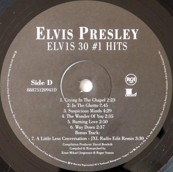 ELV1S 30 #1 Hits Discogs image 3