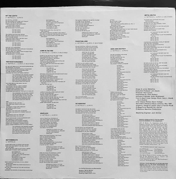 Kill 'Em All Discogs image 6