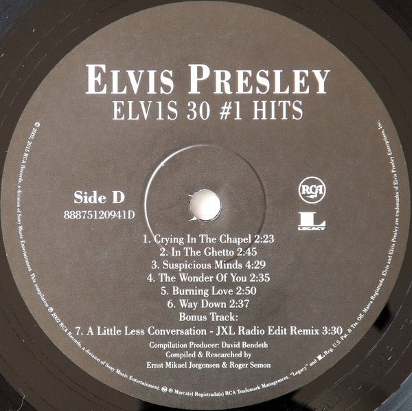 Elvis Presley - ELV1S 30 1 Hits (2xLP) - Vyle Vinyl