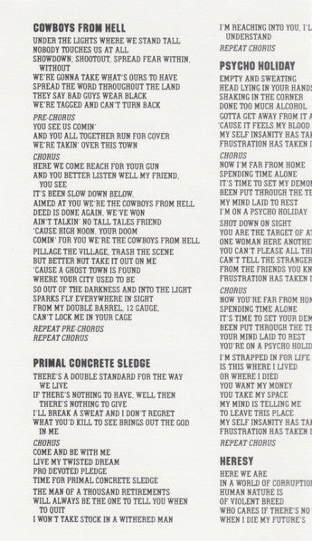 Pantera - Cowboys From Hell (Cassette) - Vyle Vinyl