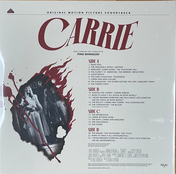Pino Donaggio - Carrie (Original Motion Picture Soundtrack) (2xLP) - Vyle Vinyl