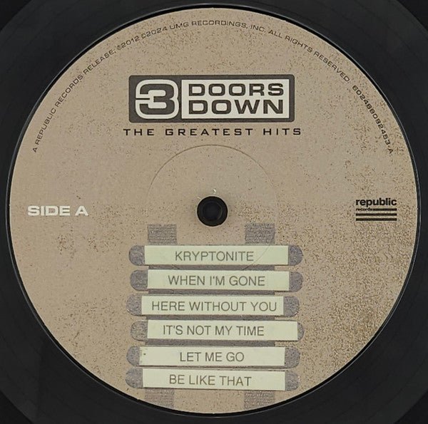 3 Doors Down - The Greatest Hits (LP) - Vyle Vinyl