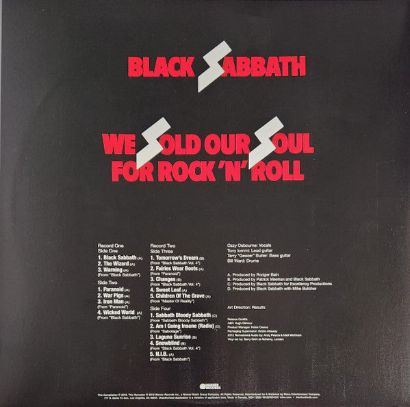 Black Sabbath- We Sold Our Souls For Rock N Roll