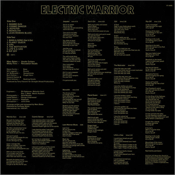 T-Rex - Electric Warrior