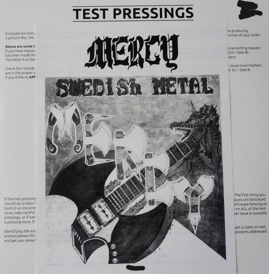 Mercy - Swedish Metal - Test Press