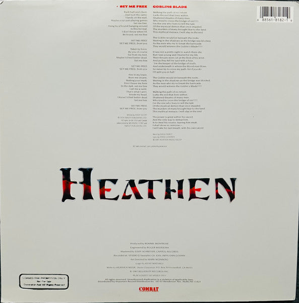 Heathen - Set Me Free