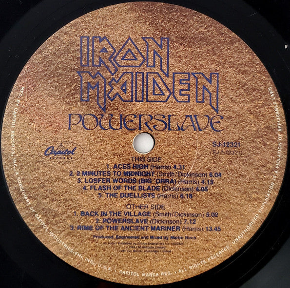 Powerslave Discogs image 3