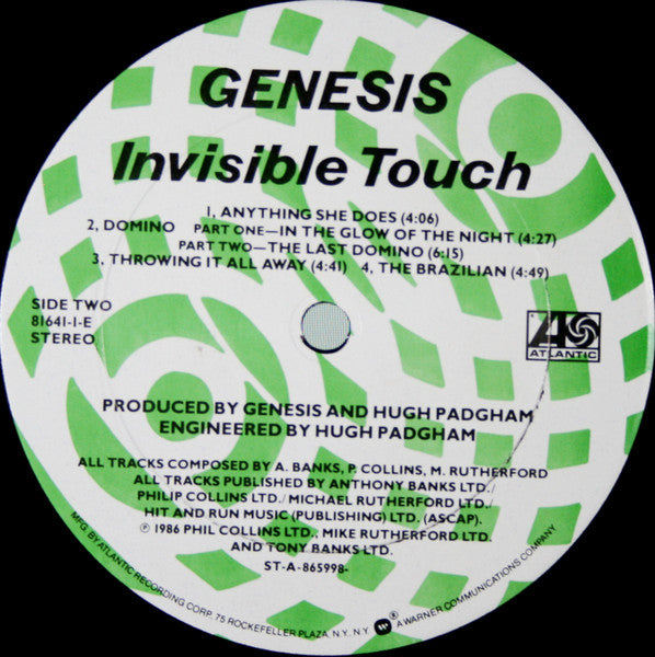 Invisible Touch Discogs image 4