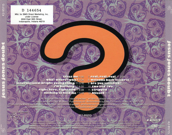 Doubt Discogs image 3