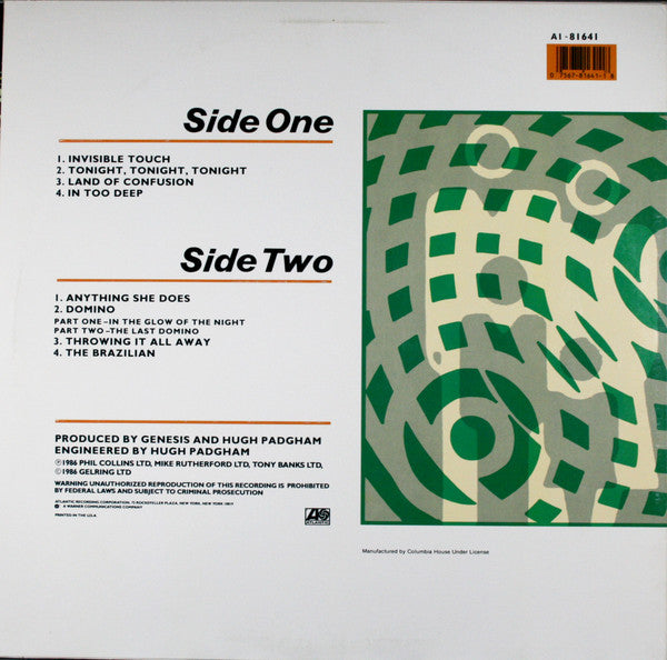 Invisible Touch Discogs image 2