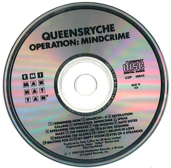 Operation: Mindcrime Discogs image 6