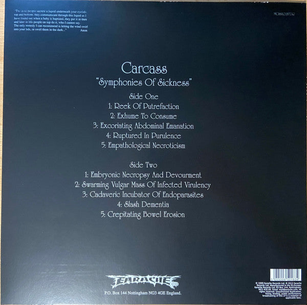 Symphonies Of Sickness Discogs image 2
