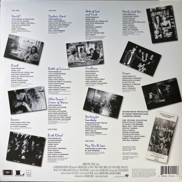 Singles (Original Motion Picture Soundtrack) Discogs image 4