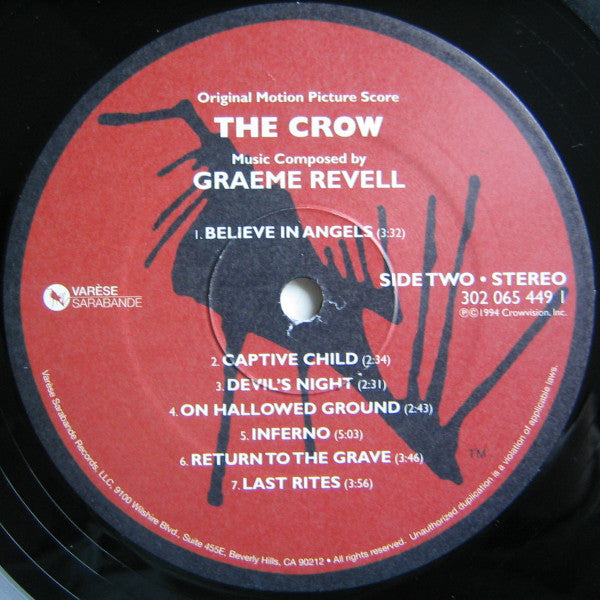 The Crow (Original Motion Picture Score) Discogs image 5