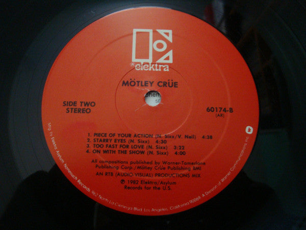Too Fast For Love Discogs image 4