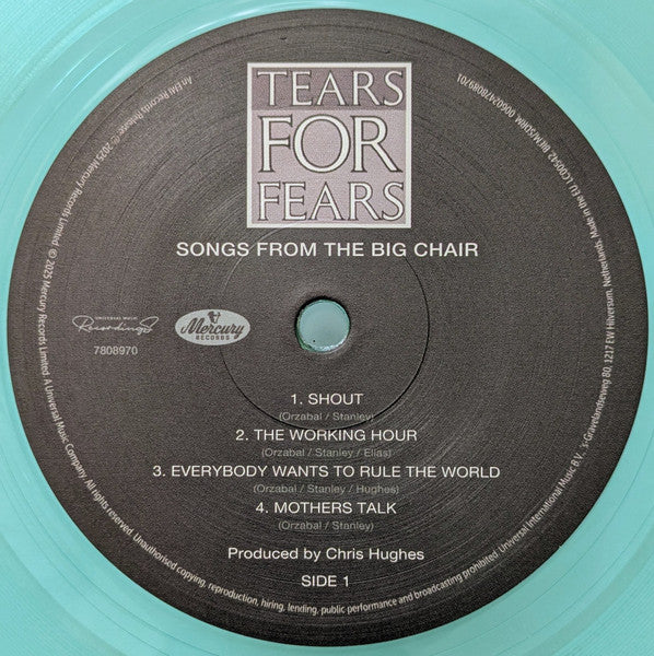 Songs From The Big Chair Discogs image 3