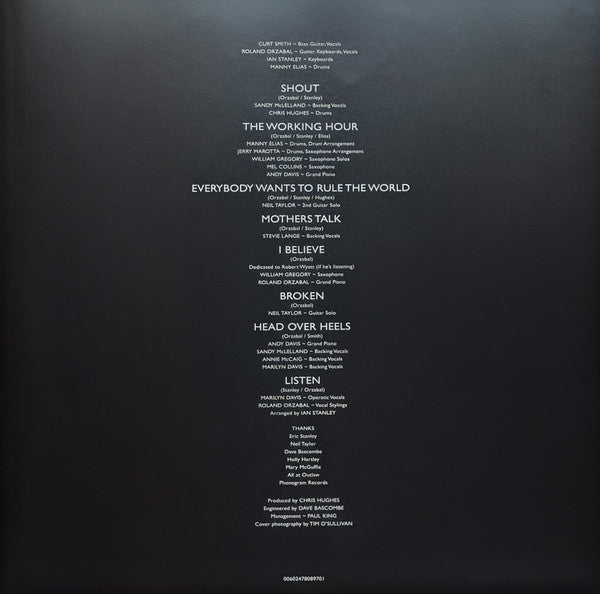 Songs From The Big Chair Discogs image 6