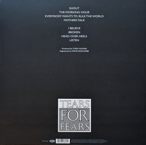 Songs From The Big Chair Discogs image 2