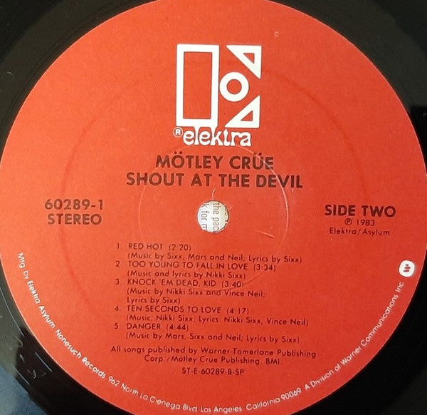 Shout At The Devil Discogs image 5