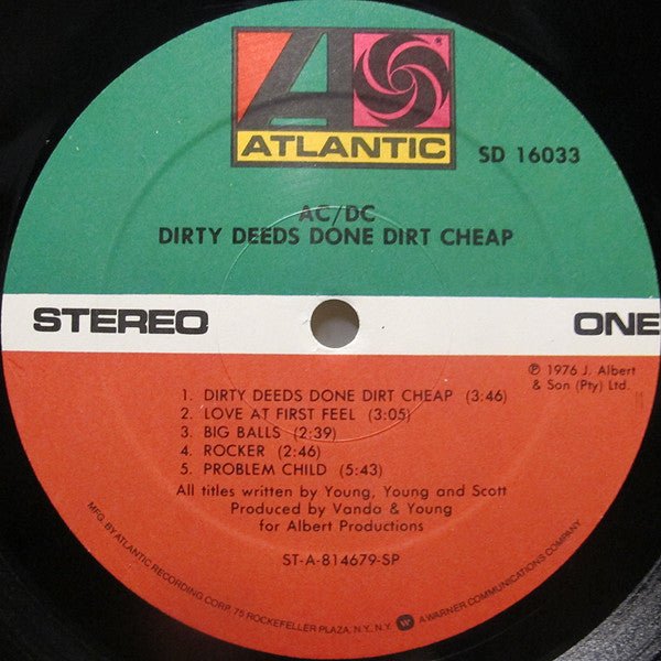 AC/DC - Dirty Deeds Done Dirt Cheap (LP) - Vyle Vinyl