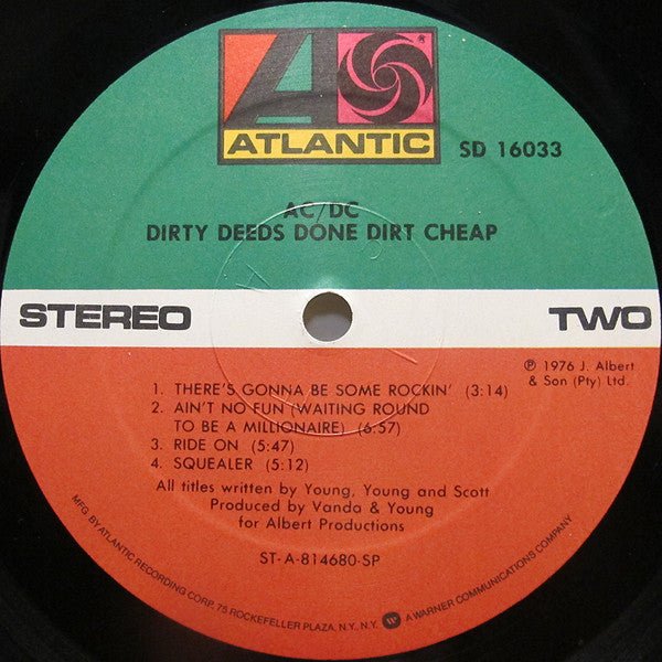 AC/DC - Dirty Deeds Done Dirt Cheap (LP) - Vyle Vinyl