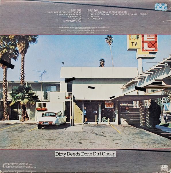AC/DC - Dirty Deeds Done Dirt Cheap (LP) - Vyle Vinyl