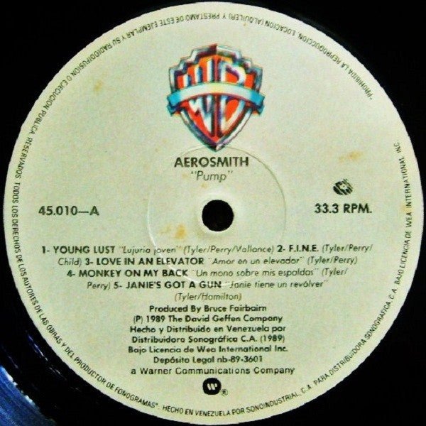 Aerosmith - Pump (LP) - Vyle Vinyl
