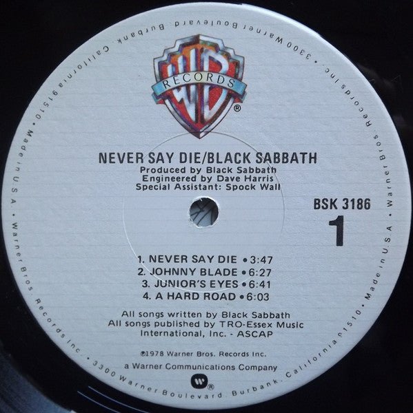 Black Sabbath - Never Say Die! (LP) - Vyle Vinyl