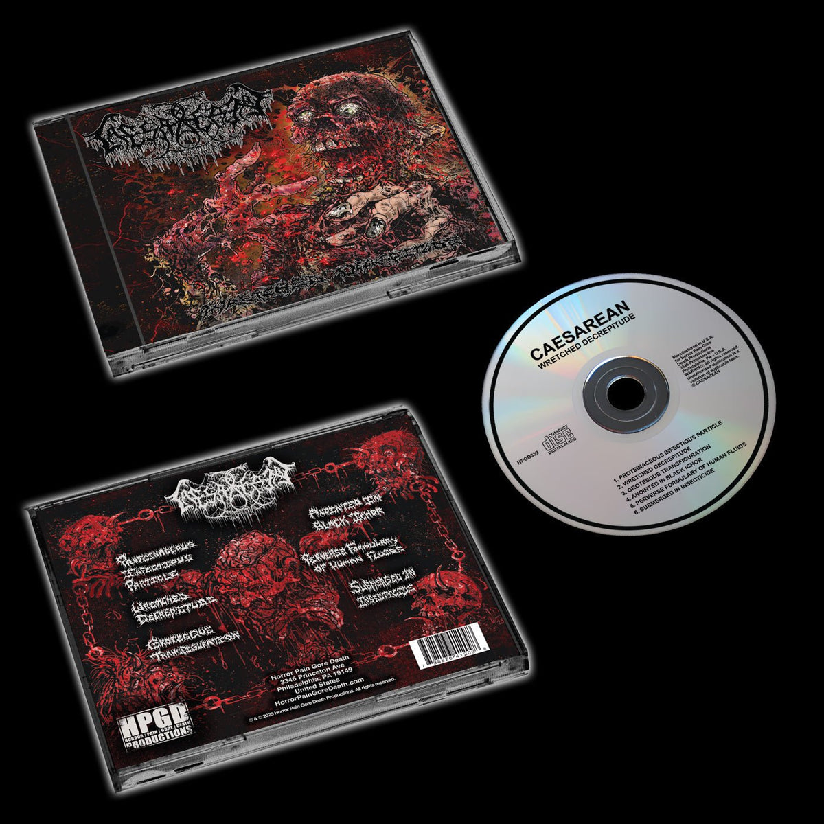 CAESAREAN - Wretched Decrepitude CD - Vyle Vinyl
