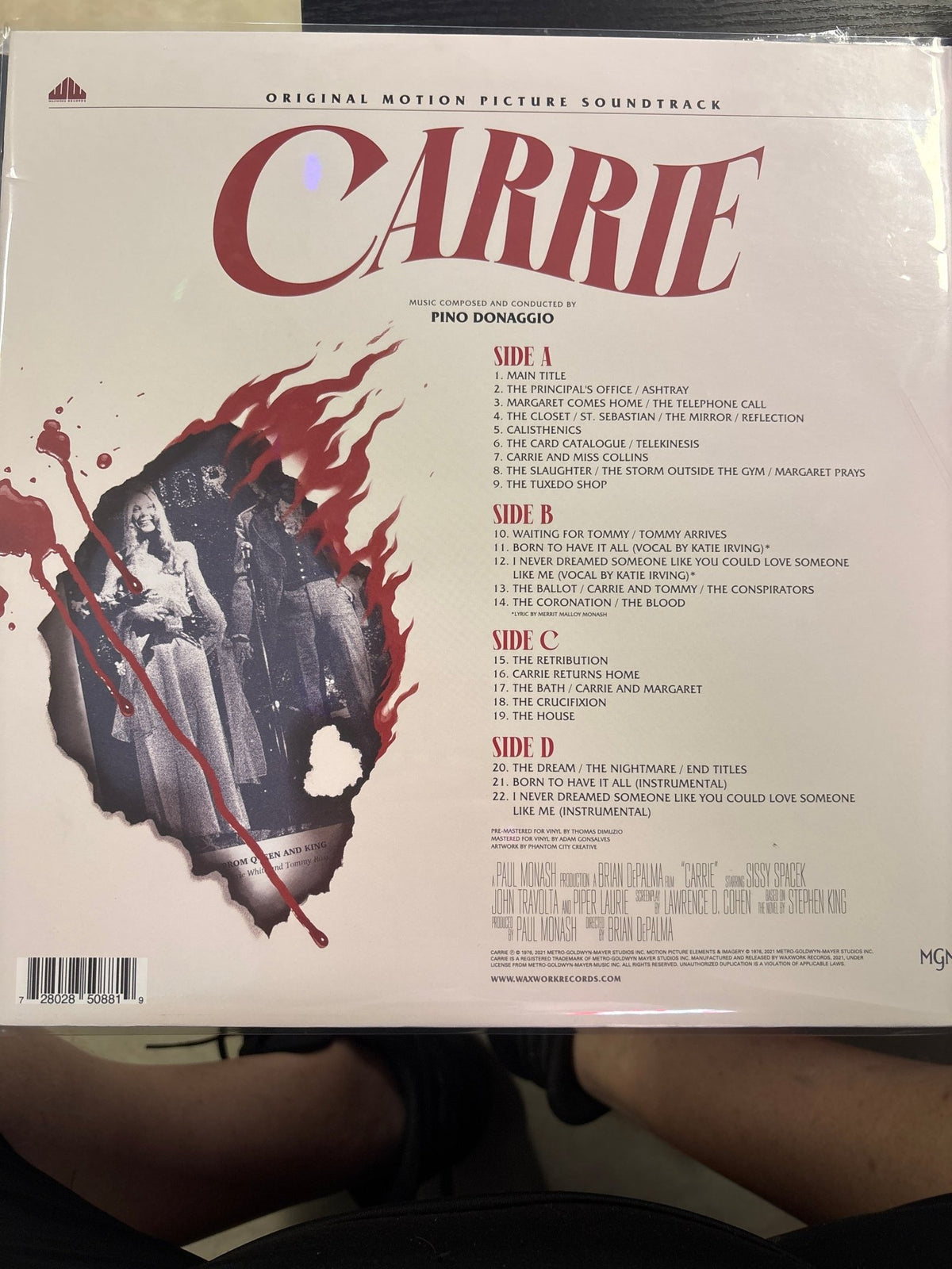 Carrie - Motion Picture Soundtrack - Vyle Vinyl