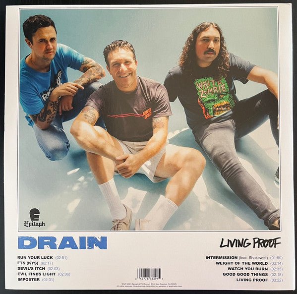 Drain - Living Proof - Vyle Vinyl