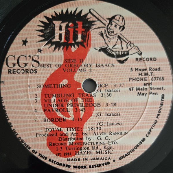 Gregory Isaacs- Best Of Vol 2 - Vyle Vinyl