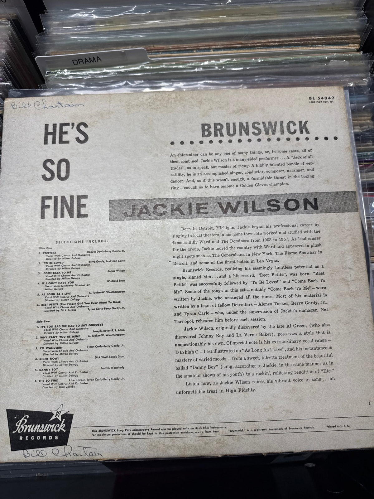 Jackie Wilson - He’s So Fine - Vyle Vinyl