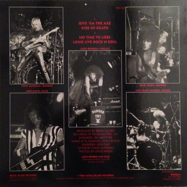 Lizzy Borden - Give 'Em The Axe - Vyle Vinyl