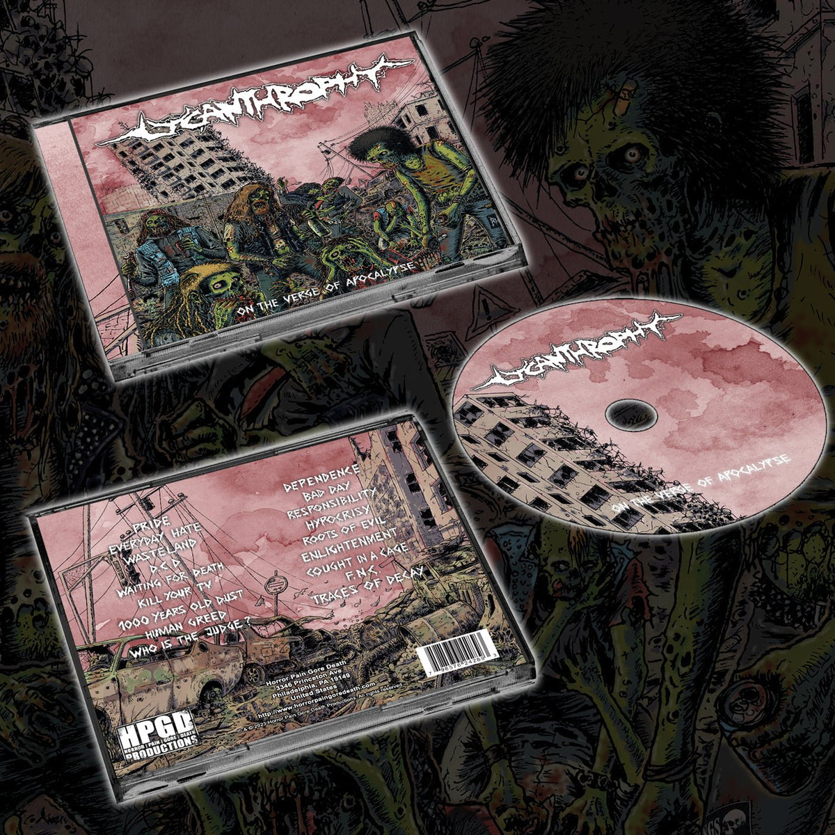 LYCANTHROPHY - On The Verge Of Apocalypse CD - Vyle Vinyl