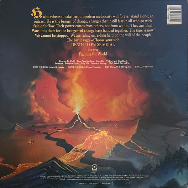 Manowar - Fighting The World (LP) - Vyle Vinyl