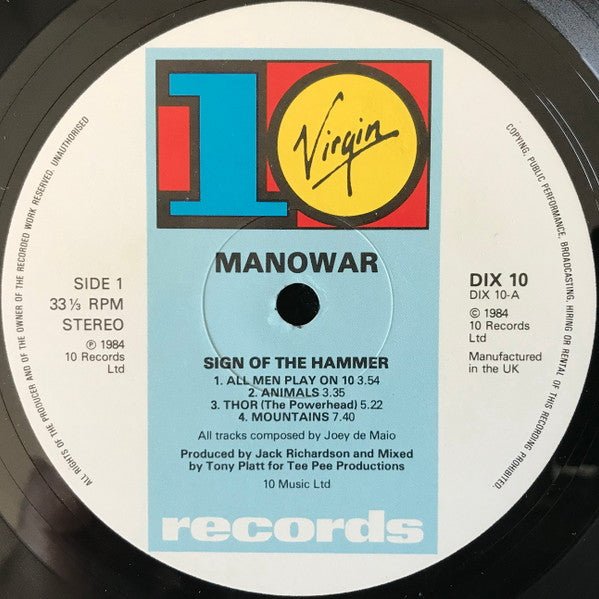 Manowar - Sign Of The Hammer (LP) - Vyle Vinyl