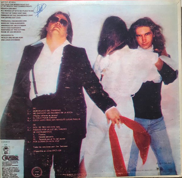 Meat Loaf - Murcielago Del Infierno = Bat Out Of Hell (LP) - Vyle Vinyl