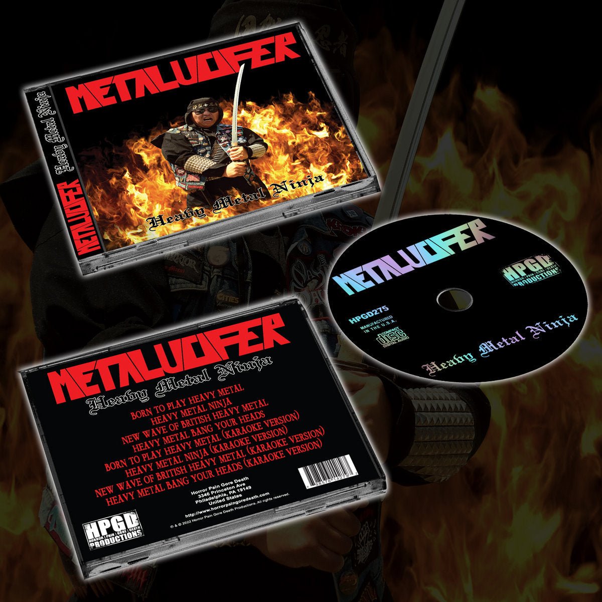 METALUCIFER - Heavy Metal Ninja (American Assault) CD - Vyle Vinyl
