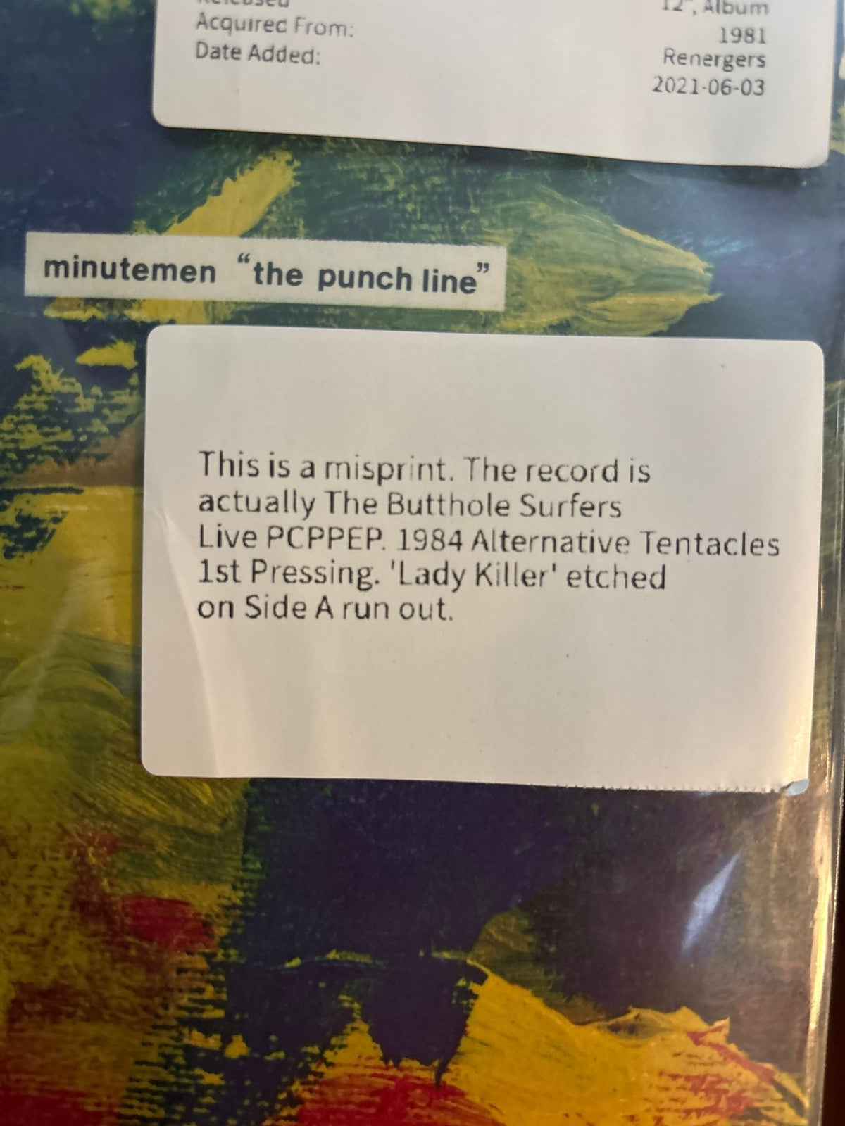 Minutemen - The Punch Line - Vyle Vinyl