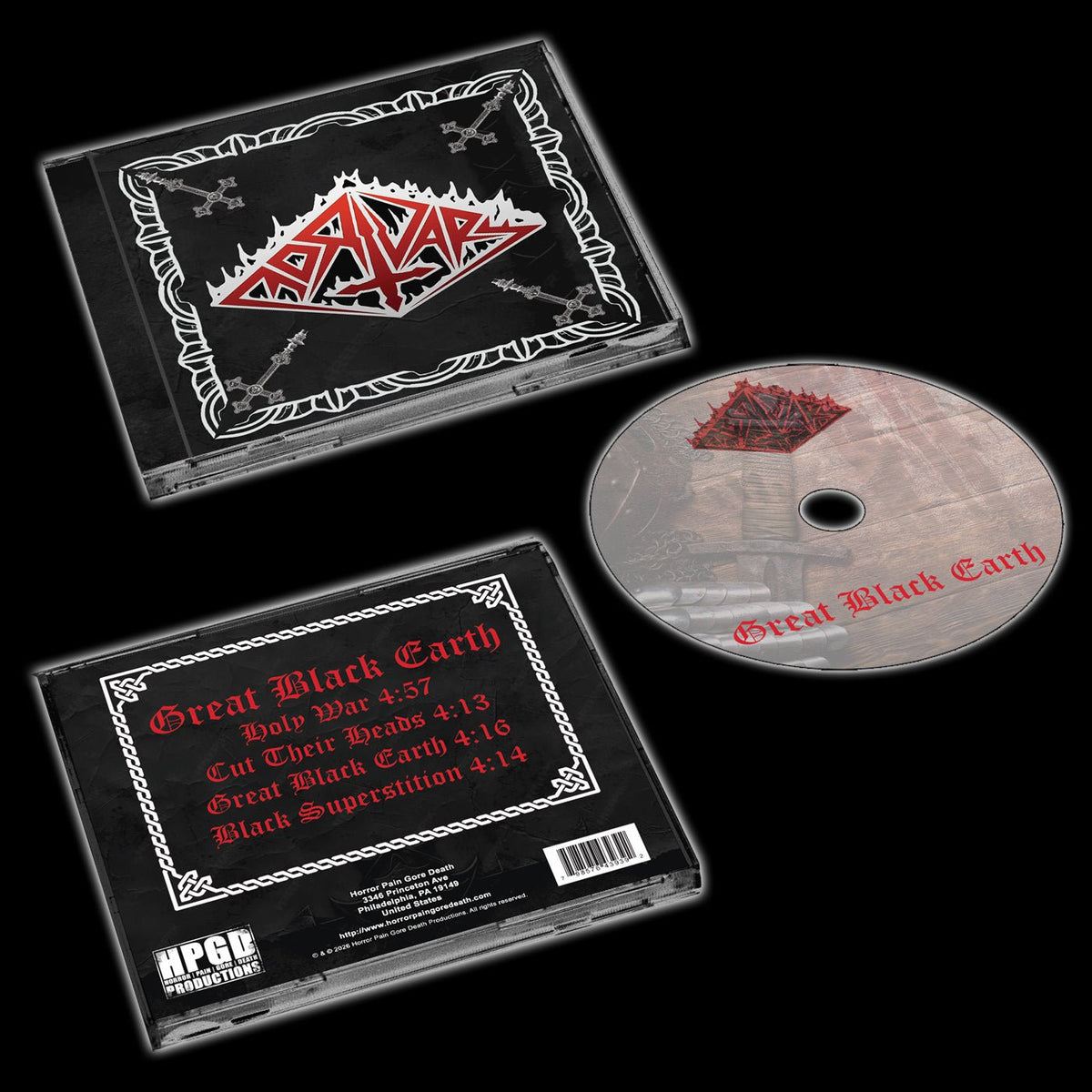 MORTUARY - Great Black Earth CD - Vyle Vinyl