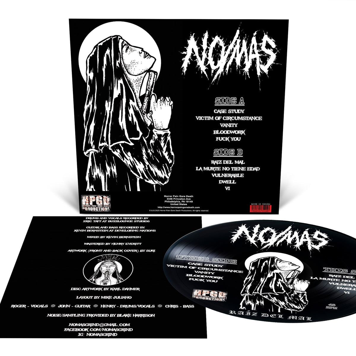 NO/MÁS - Raíz Del Mal LP (Picture Disc) LTD To 100 - Vyle Vinyl