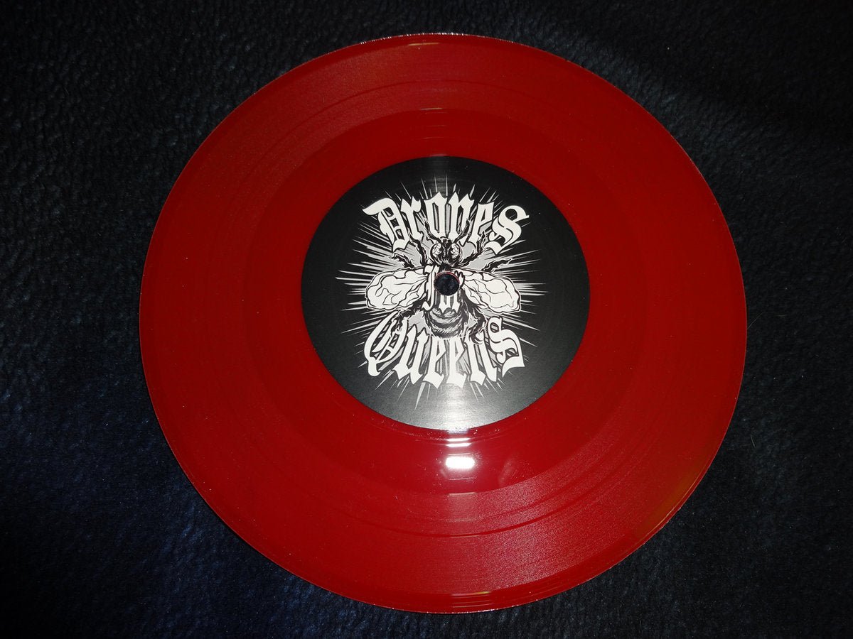OCCULT 45 / DRONES FOR QUEENS - Split 7-Inch Record (Limited Edition Of 75 Copies on Red Vinyl) - Vyle Vinyl