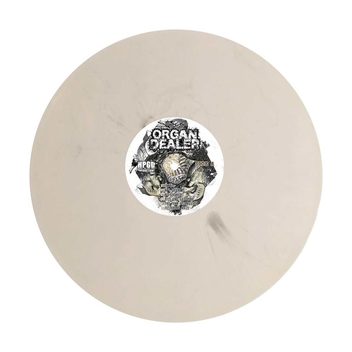 ORGAN DEALER - Visceral Infection LP (White w/ Black Marble) LTD To 77 - Vyle Vinyl