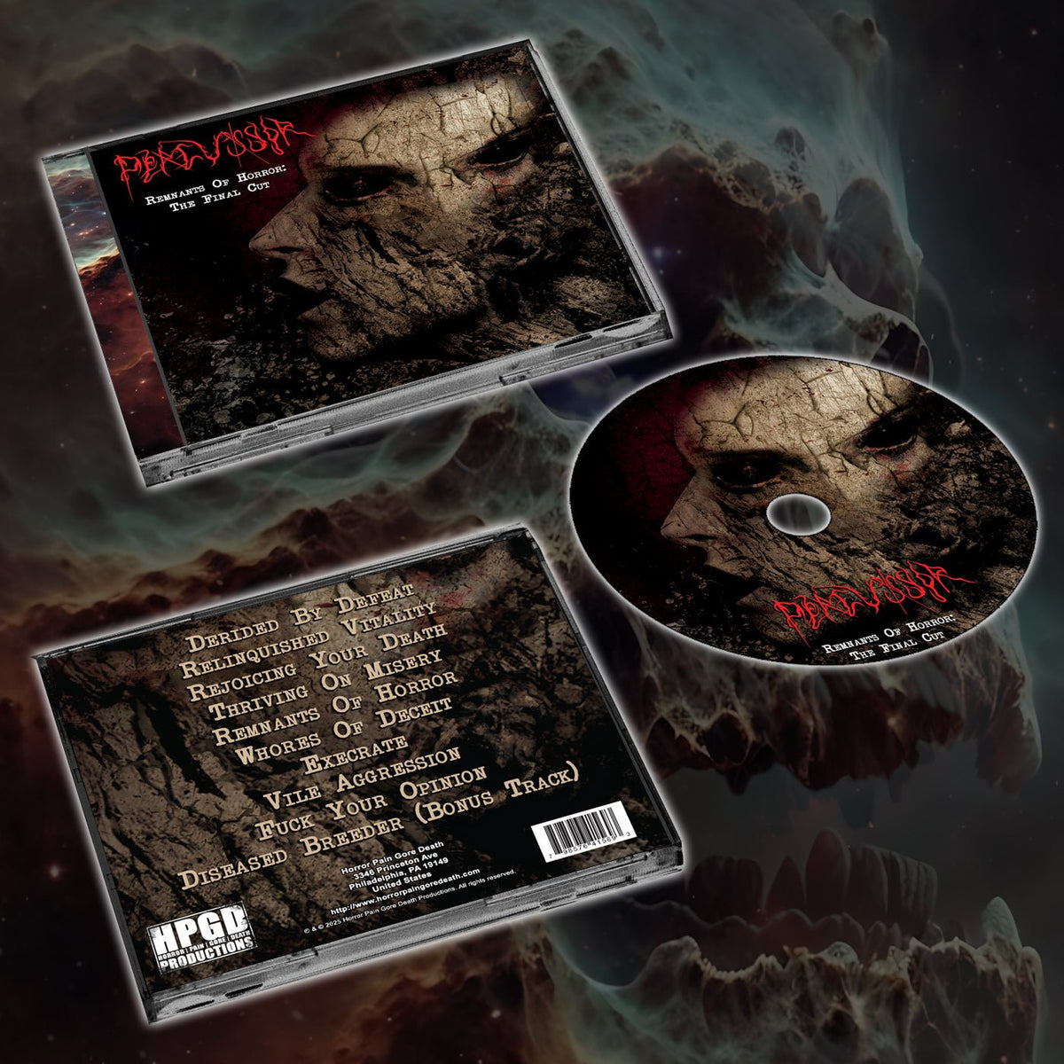 PERCUSSOR - Remnants Of Horror: The Final Cut CD - Vyle Vinyl