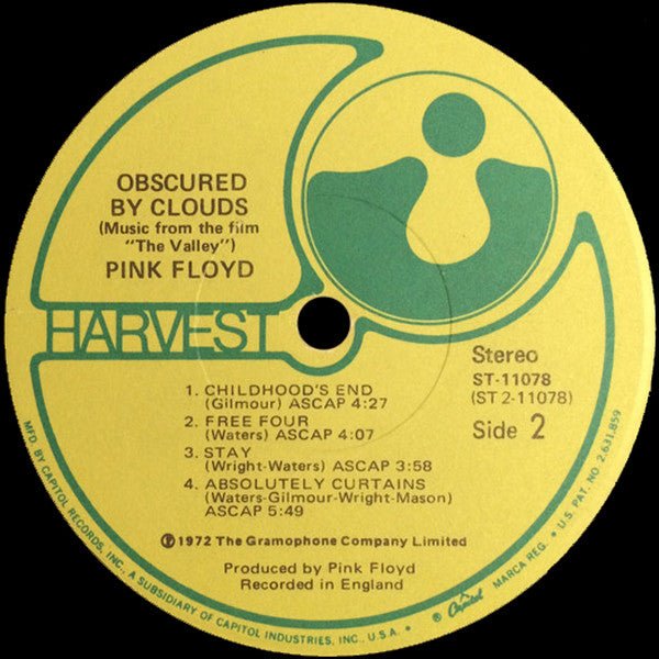 Pink Floyd - Obscured By Clouds (LP) - Vyle Vinyl