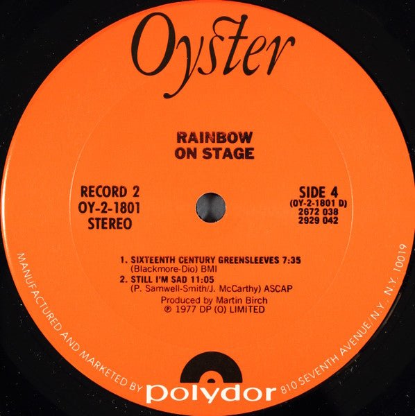 Rainbow - On Stage (2xLP) - Vyle Vinyl