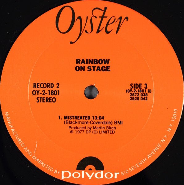 Rainbow - On Stage (2xLP) - Vyle Vinyl